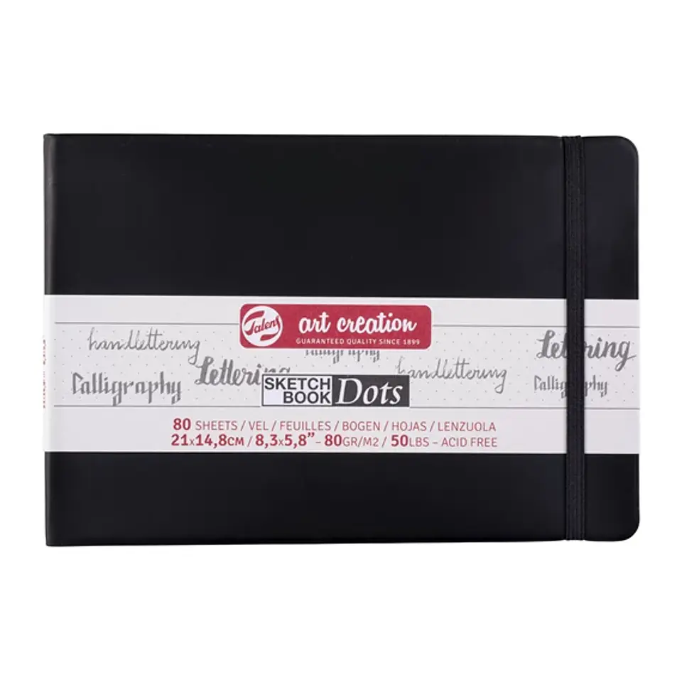 Cuaderno de Dibujo de Papel Punteado 14,8 x 21 cm 80 g 80 Hojas 1