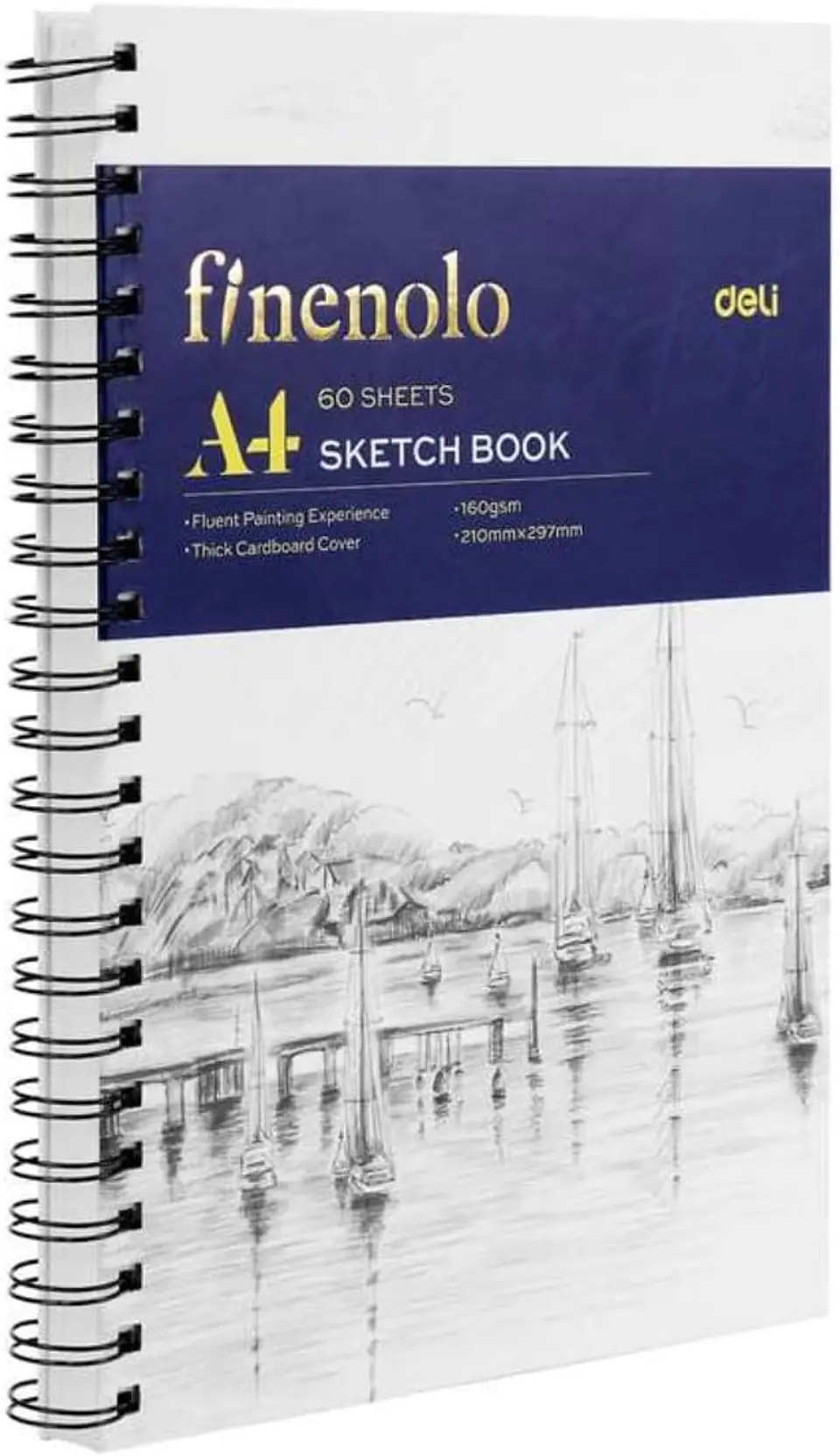 Sketch Book A4 con Espiral- 160g 60Hojas 1