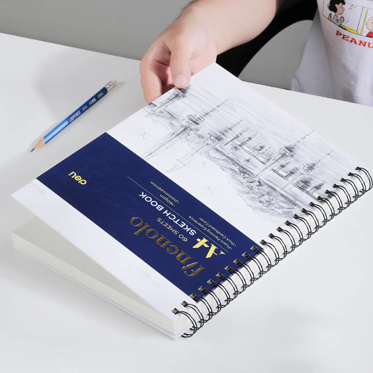 Sketch Book A4 con Espiral- 160g 60Hojas 2