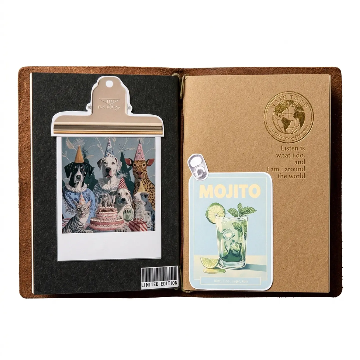 Cuaderno Viajero Bohemian Style - S - Café Oscuro 4