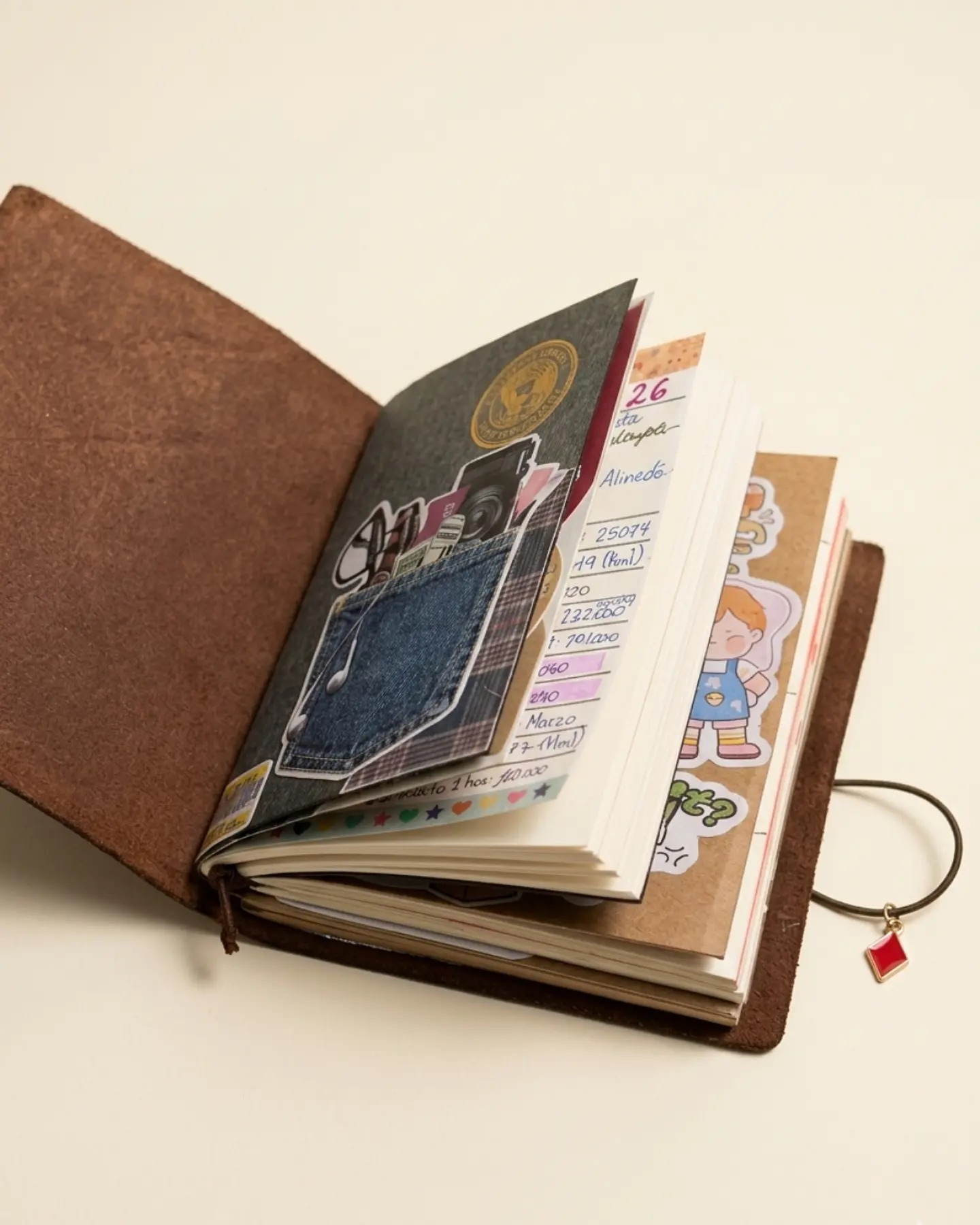 Cuaderno Viajero Bohemian Style - S - Café Oscuro 11