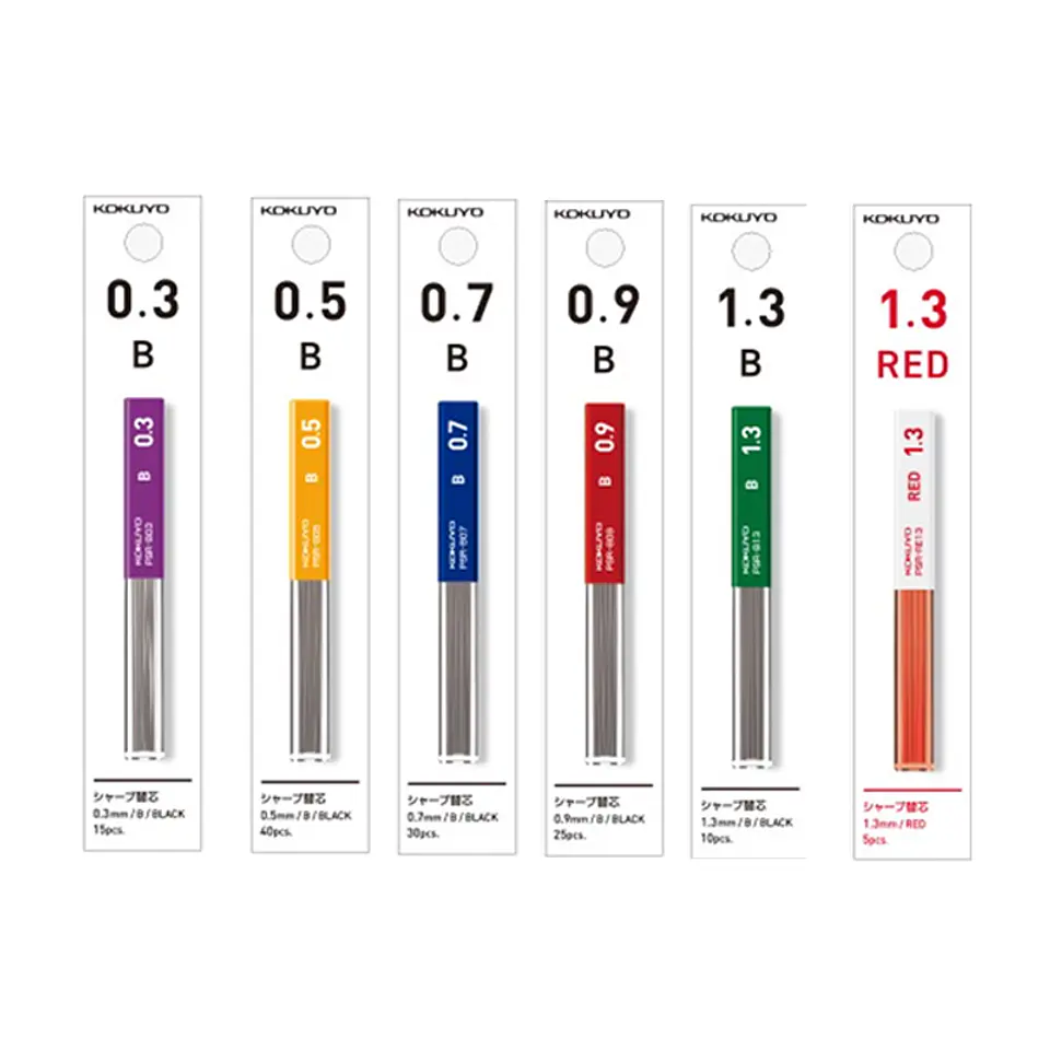 Repuestos de minas Kokuyo 0.3 mm - 1.3 mm 2