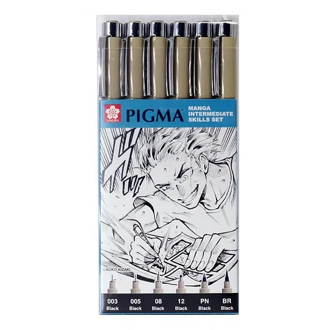TIRALINEAS SAKURA PIGMA MICRON SET MANGA INTERMEDIO