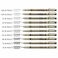 Set 10 Tiralíneas Pigma Micron Sakura Negro Manga Intermedio - Miniatura 2