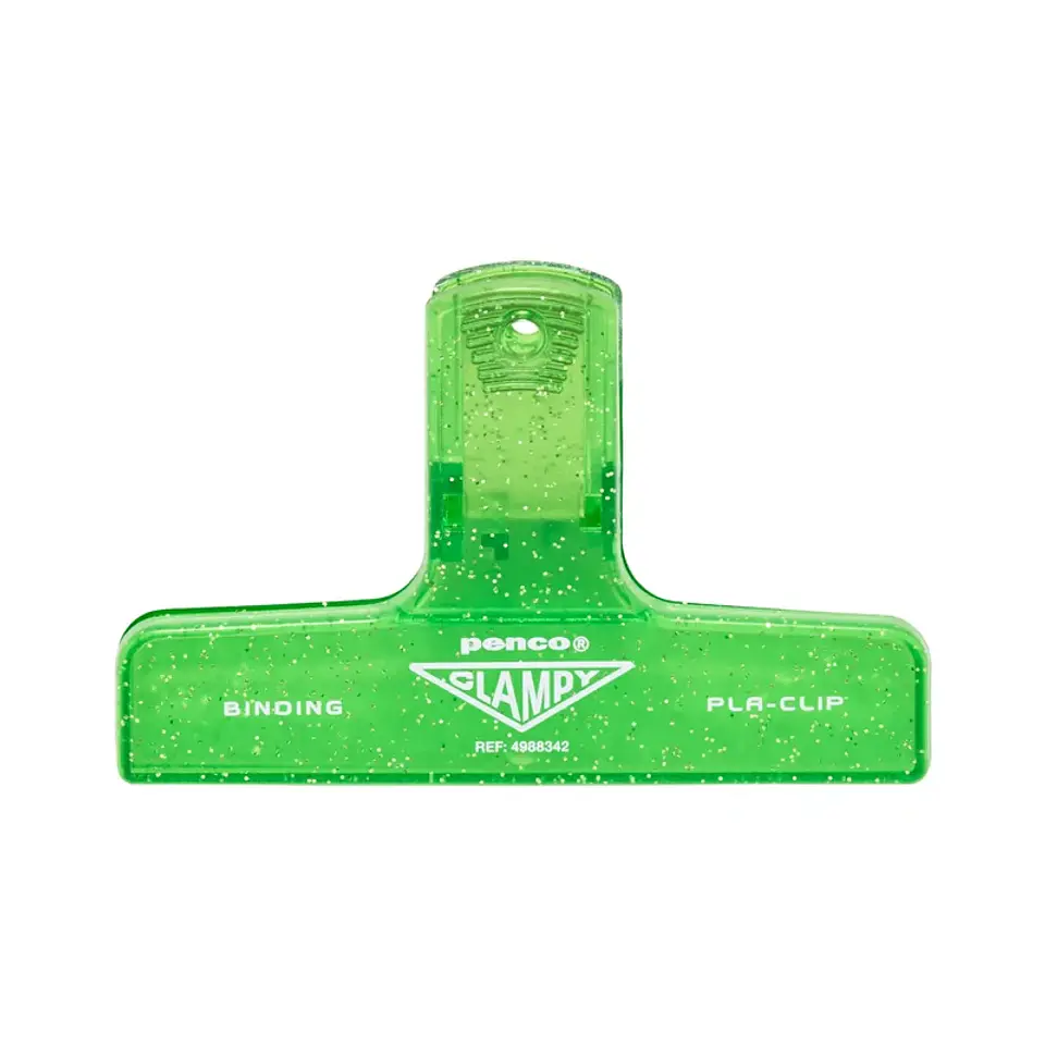 Penco – Clampy PlaClip – Verde Glitter  (10 x 6,5 cm) 1