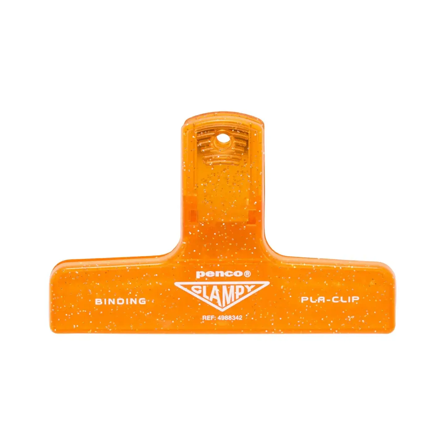 Penco – Clampy PlaClip – Naranja Glitter (10 x 6,5 cm) 1