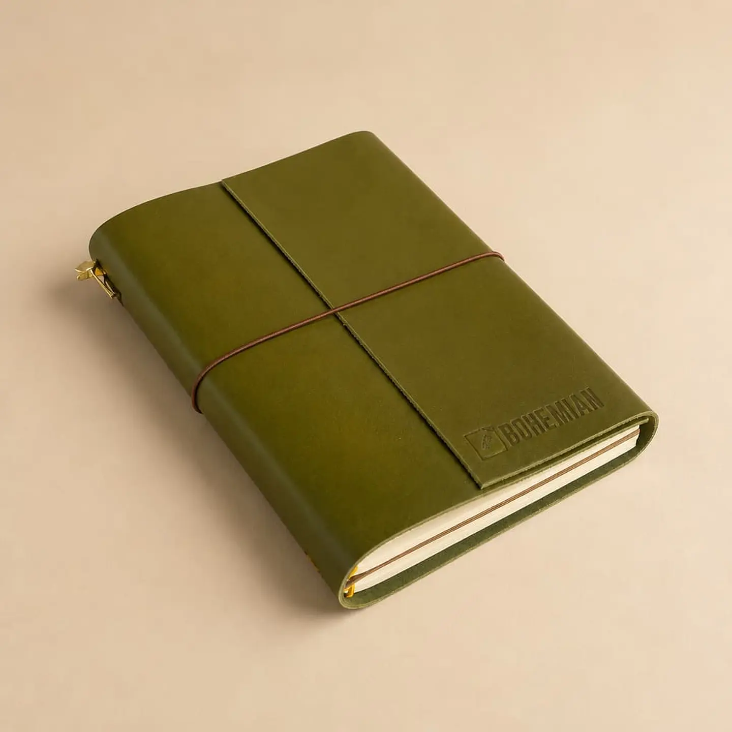 Bohemian Notebook - A5 Verde Pistacho 2