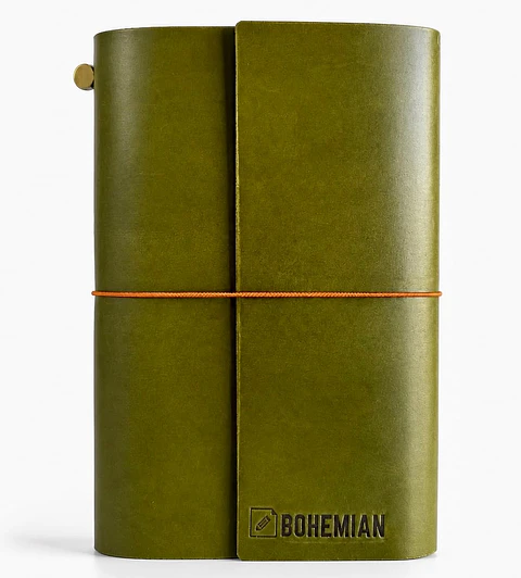 Bohemian Notebook - A5 Verde Pistacho
