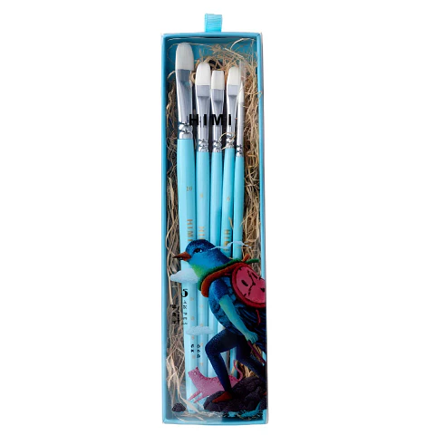 HIMI LITTLE BIRD SET DE 5 PINCELES BLUE