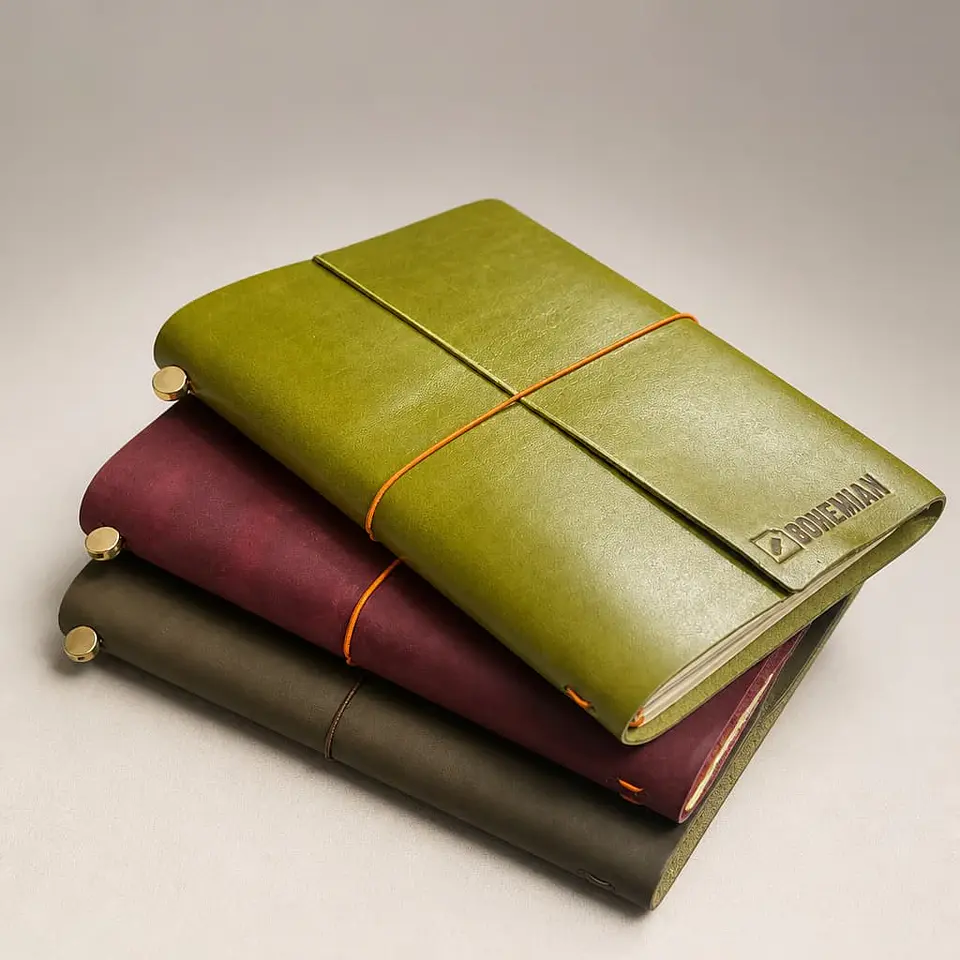 Bohemian Notebook - A5 Verde Pistacho 7