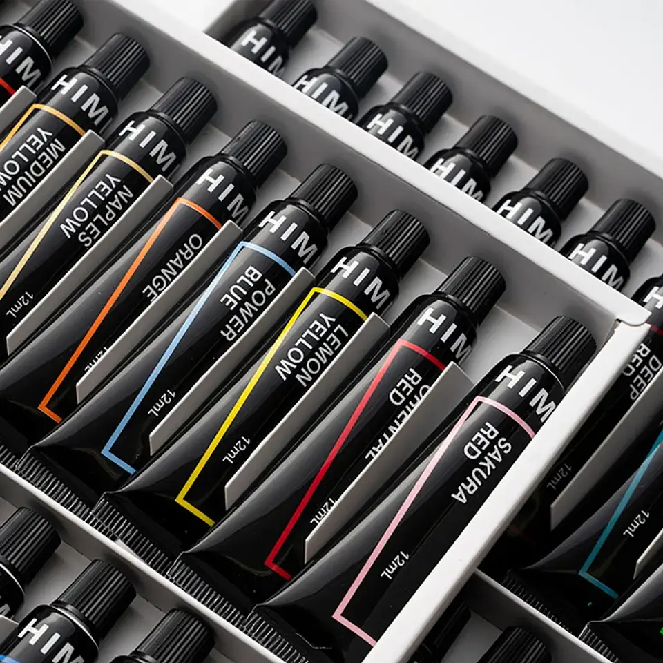 HIMI SET DE TUBO ACRILICO 12 ML 18 COLORES 5