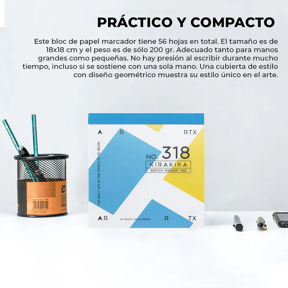 ARRTX CUADERNO DE BOCETOS CON PAPEL PARA MARCADORES NO.318 2