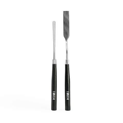 SET DE 2 ESPÁTULAS HIMI PARA PINTAR 1 PUNTA PLANA ANCHA + 1 PUNTA AGUDA