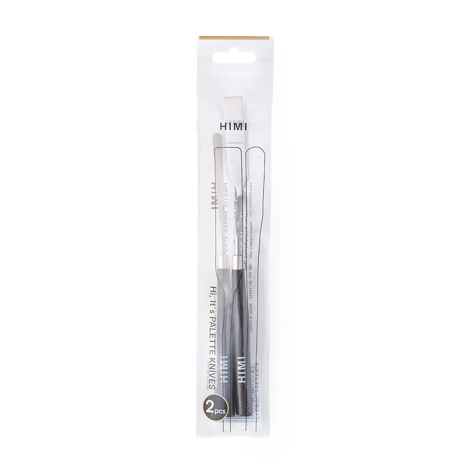 SET DE 2 ESPÁTULAS HIMI PARA PINTAR 1 PUNTA PLANA ANCHA + 1 PUNTA AGUDA 5