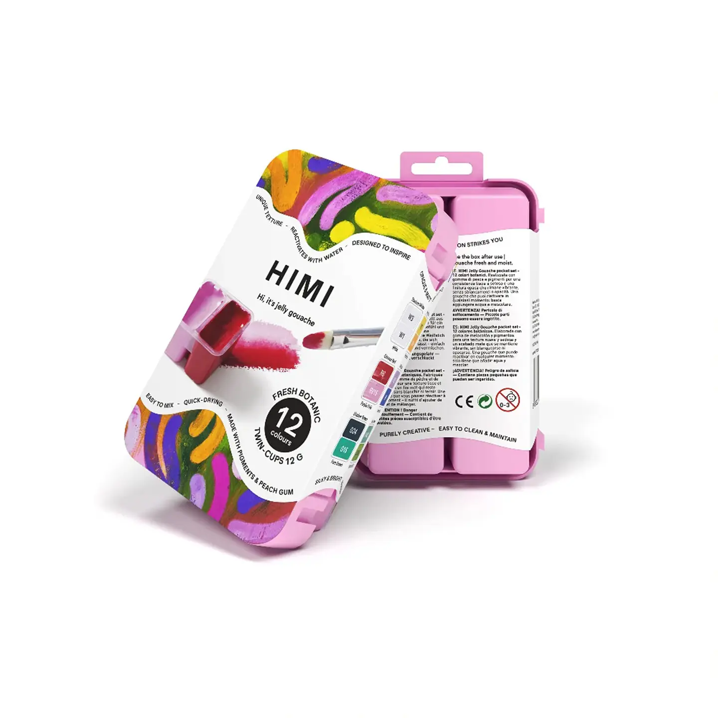 SET DE GOUACHE HIMI FRESH BOTANIC 12 COLORES 12G 2