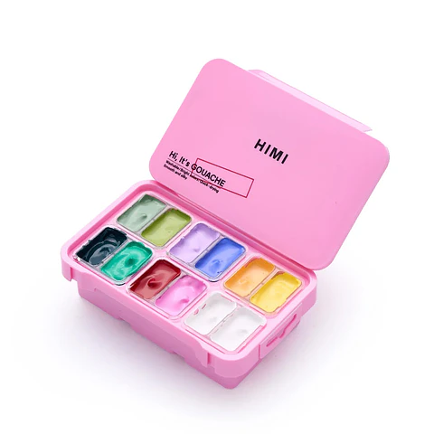 SET DE GOUACHE HIMI FRESH BOTANIC 12 COLORES 12G