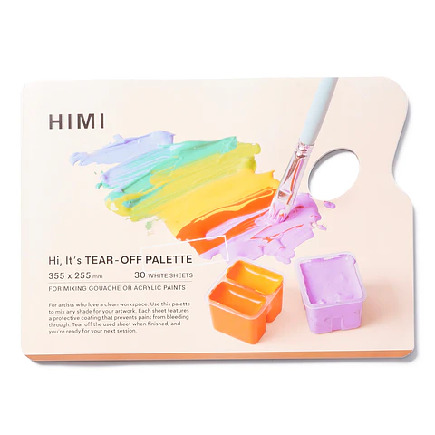 HIMI PALETA PAPEL DESECHABLE 35,5 X 25,5 CM 30 H PARA MANO