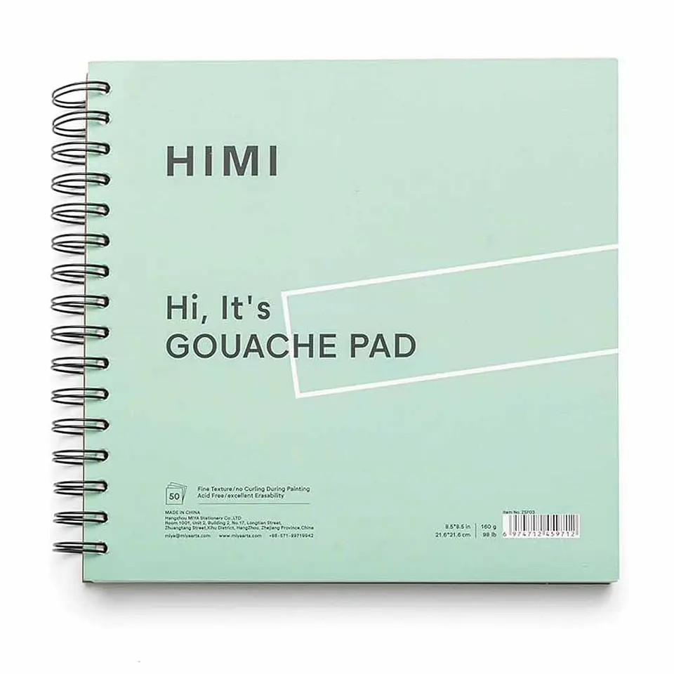 GOUCHE PAD 21.6 x 21.6 cm -50 Hojas 160G 1