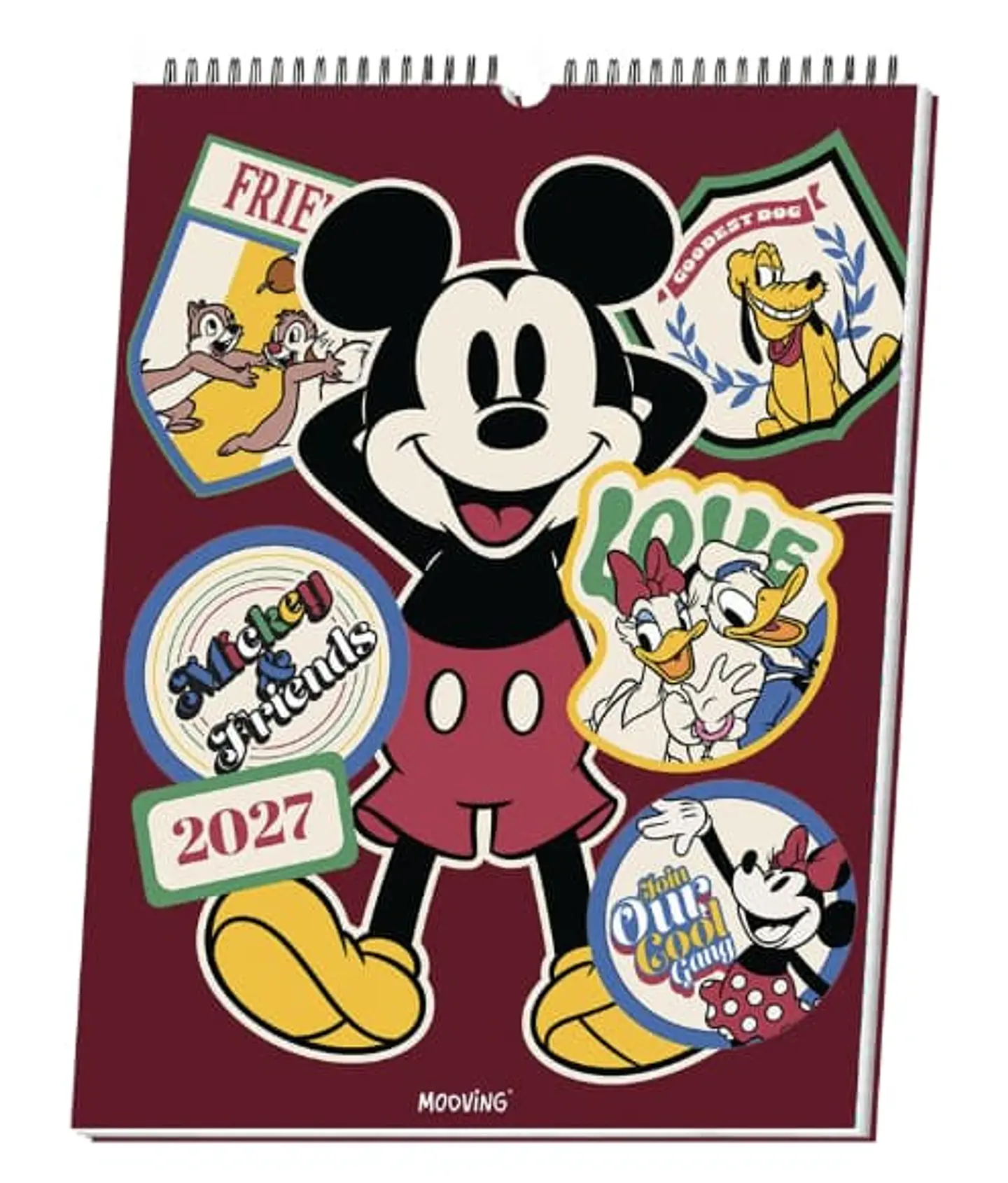 Calendario Mickey & Friends 2027 Mooving 30X40 1