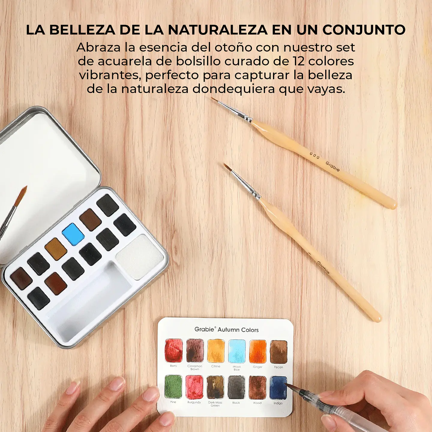 SET DE ACUARELA DE BOLSILLO DE 12 COLORES – OTOÑALES 4