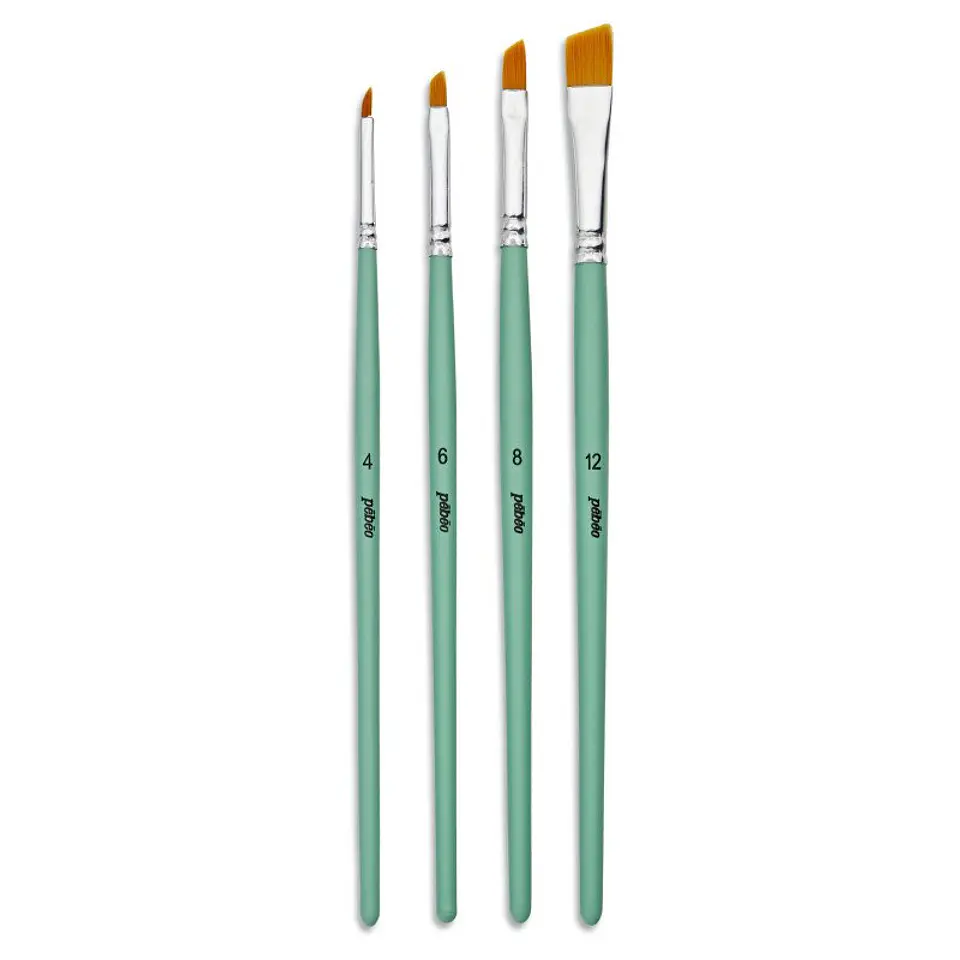 Set de pinceles Biselados 4 pcs 3