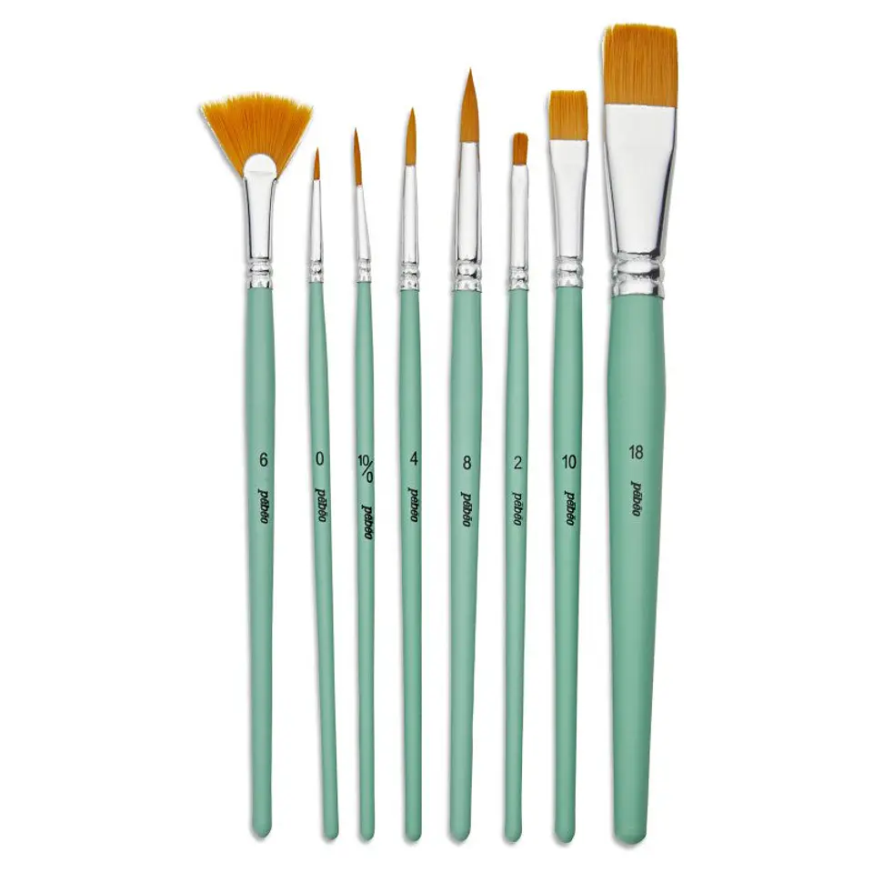 Set de 8 Pinceles Formas Mixtas  3