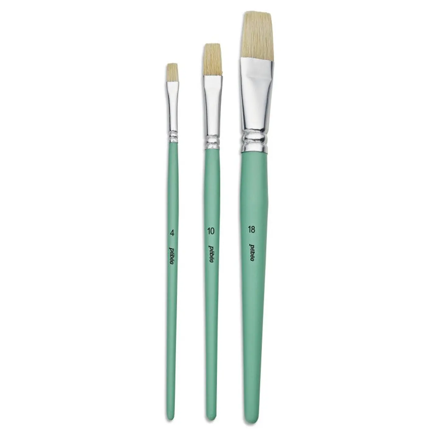 Set de pinceles cerdas blancas - 3 pcs 2