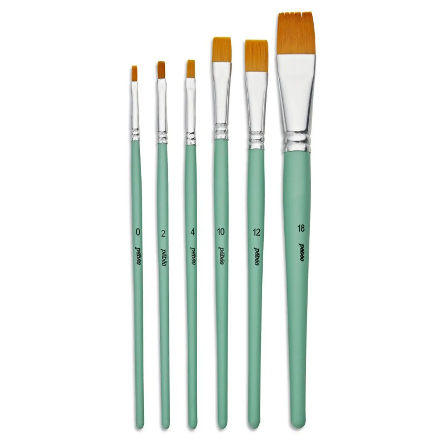 Set de pinceles planos - 6 pcs  3