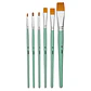 Set de pinceles planos - 6 pcs  - Miniatura 3