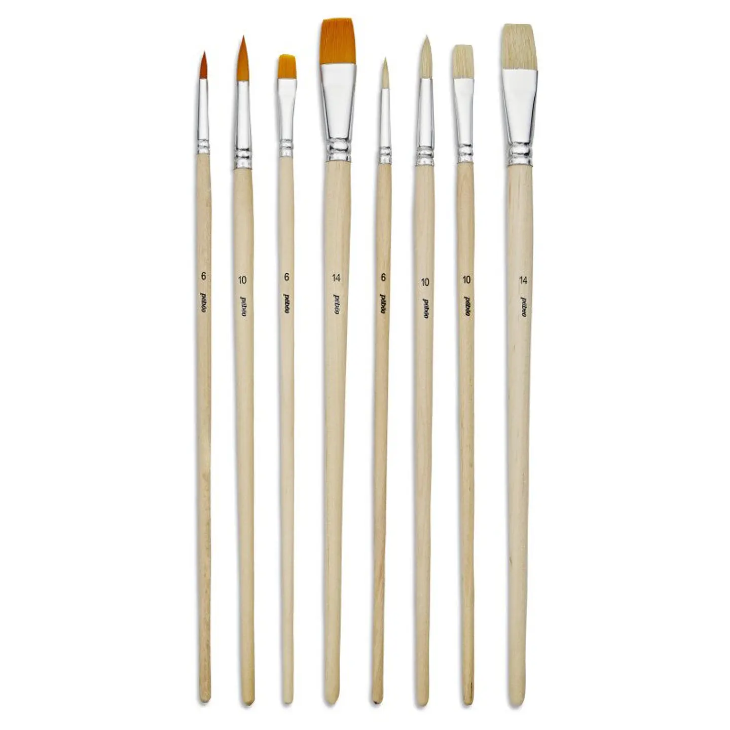 Set de Pinceles mango largo  - 8 pcs 3