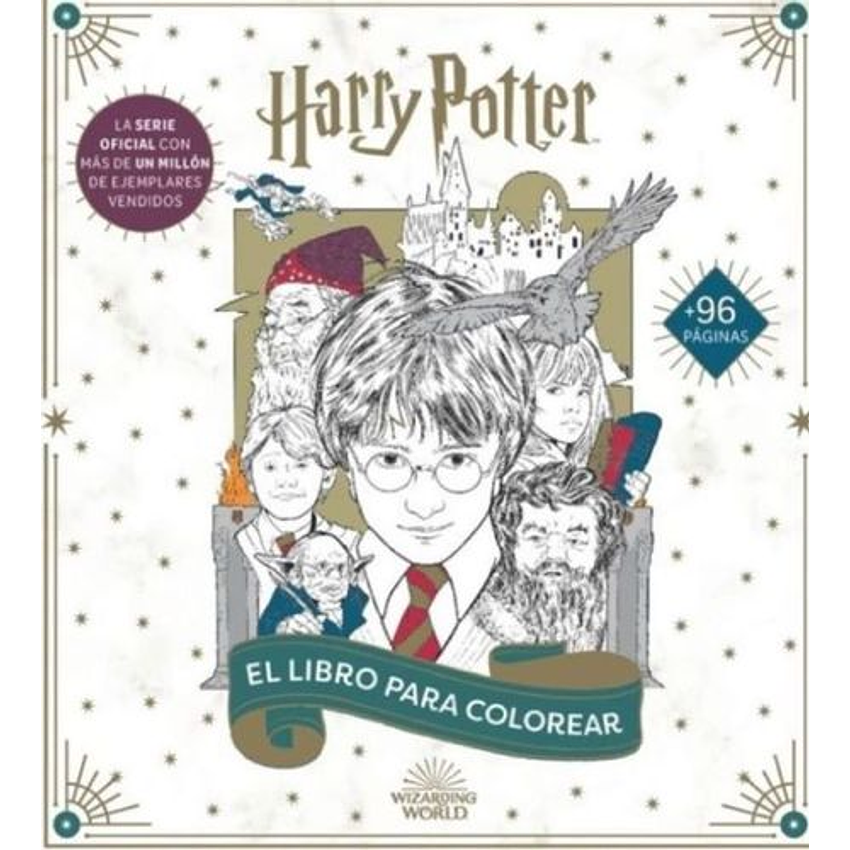 Harry Potter- Libro De Colorear /Brilla En La Oscuridad/ 1