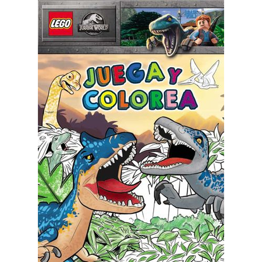 Lego Jurassic World Juega Y Colorea 1