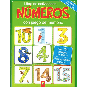 Libro De Actividades Numeros Con Juego De Memoria