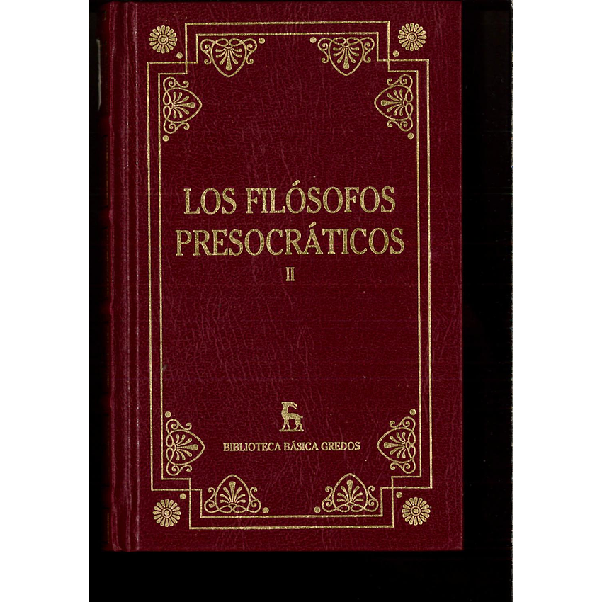 Los Filosofos Presocraticos Ii  1