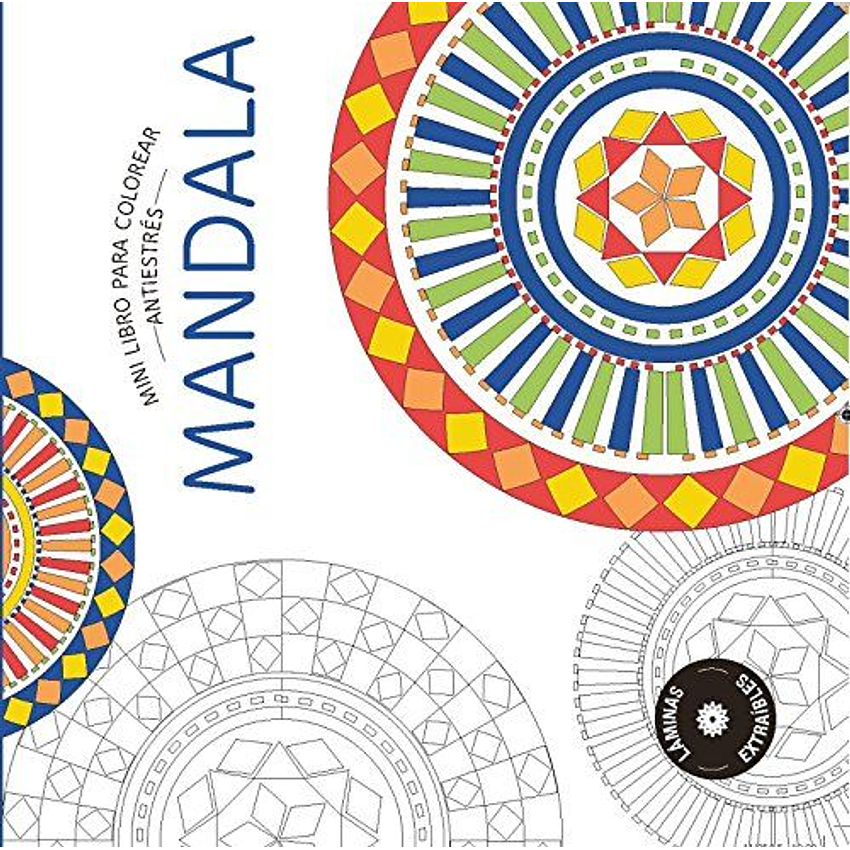 Mini Libro Para Colorear: Mandala 1