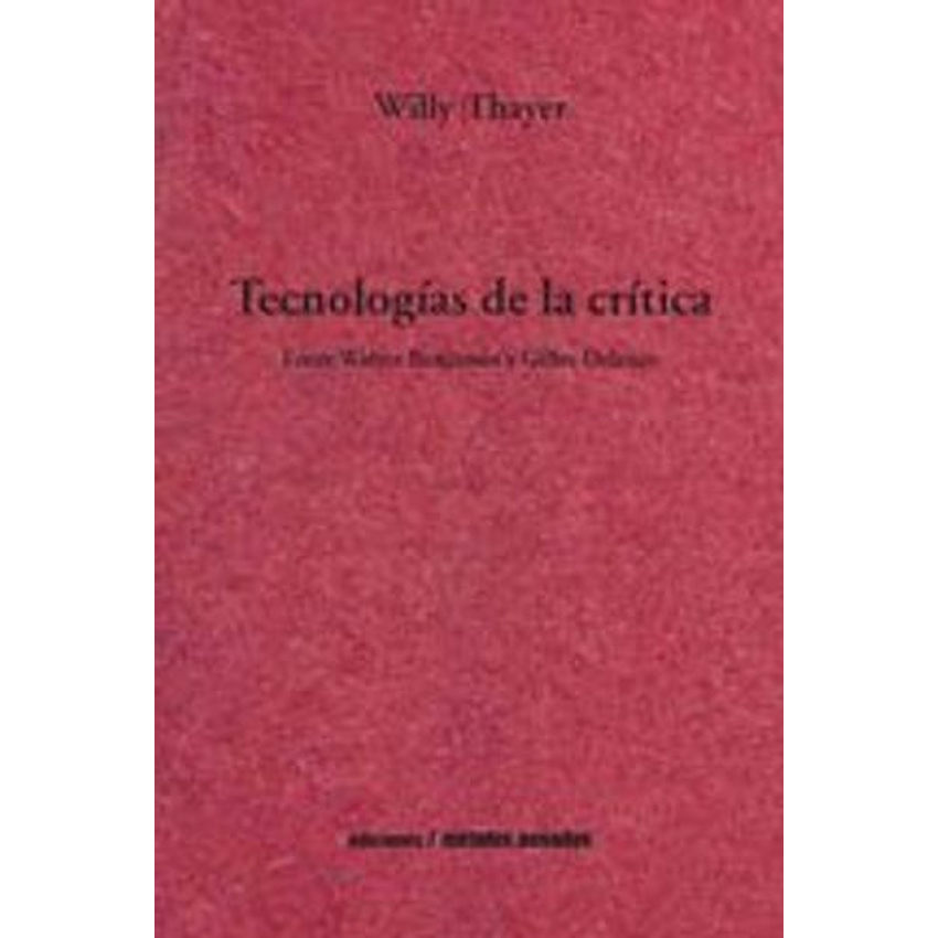 Tecnologias De La Critica 1