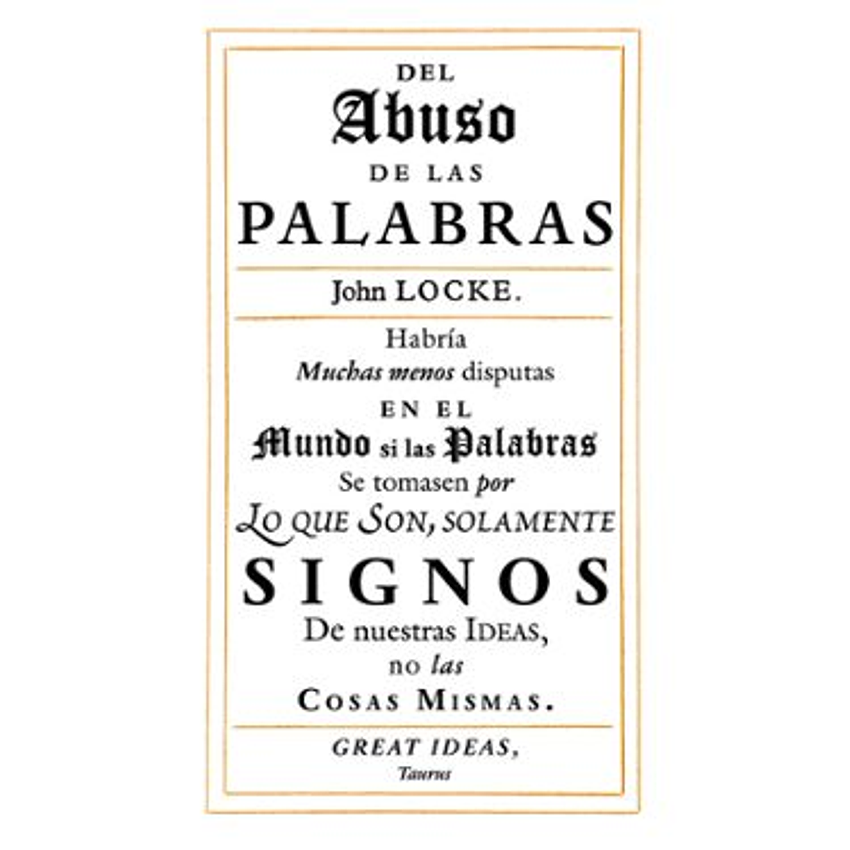 Del Abuso De Las Palabras 1