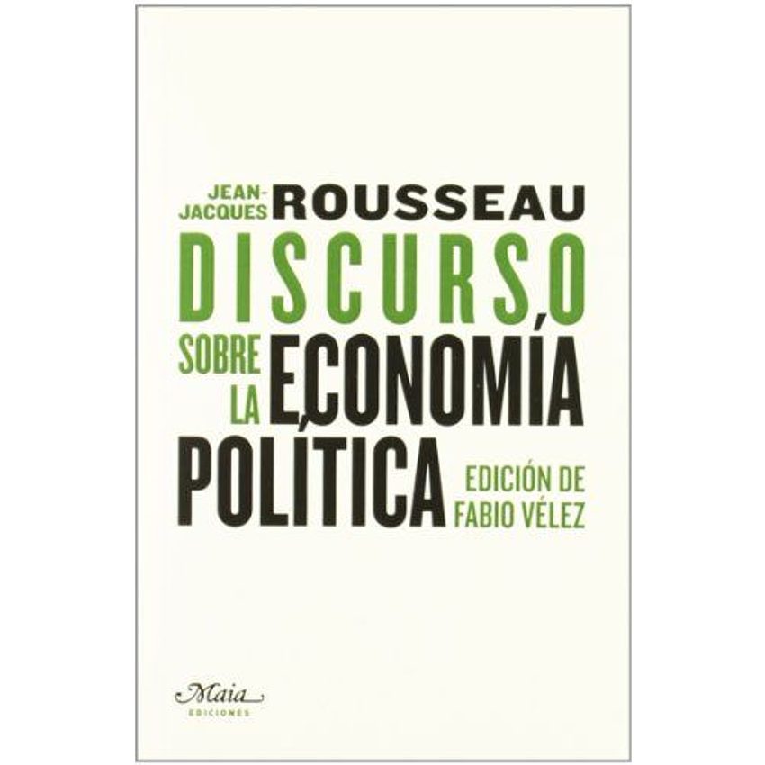 Discurso Sobre La Economia Politica 1