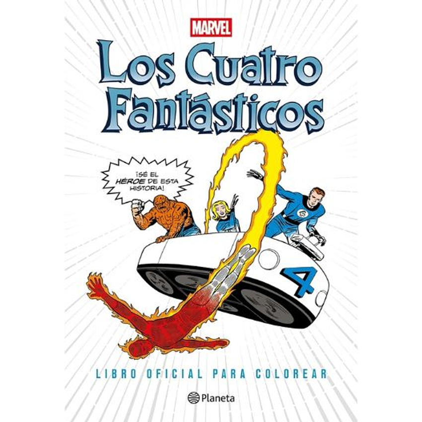 Los Cuatro Fantasticos Libro Oficial Para Colorear Marvel 1