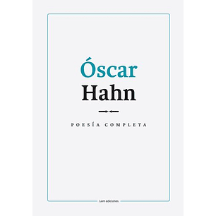 Poesia Completa Oscar Hahn