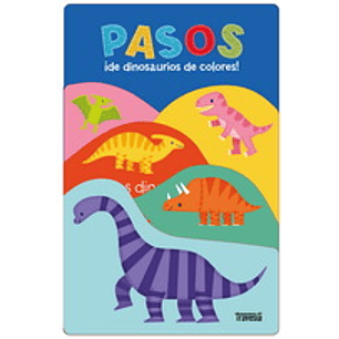 ´Pasos De Dinosaurios De Colores