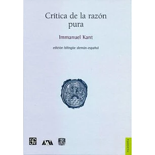Critica De La Razon Pura (Edicion Bilingue Aleman-español)
