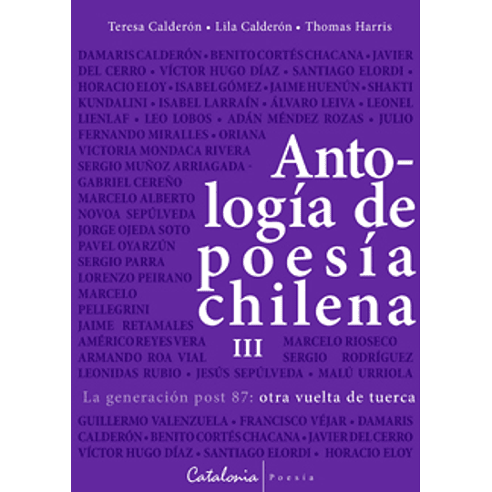 Antologia De Poesia Chilena Iii