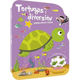 Tortugas Y Diversion  [Con 100 Divertidos Stickers] - Super Pinta Y Pega
