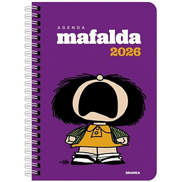 Agenda Mafalda 2026 Anillada Violeta