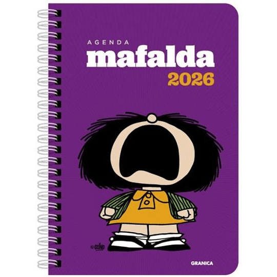 Agenda Mafalda 2026 Anillada Violeta