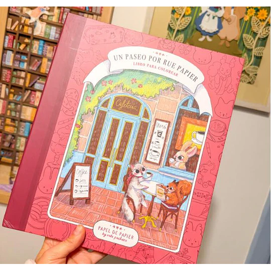 Un Paseo Por Rue Papier - Libro Para Colorear