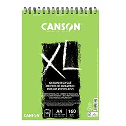 Croquera XL Recyclé Canson A4 50 Hojas 21 x 29,7 160 Gr