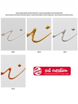 Set de 4 Delineadores de Relieve Metálicos 28ml Art Creation
