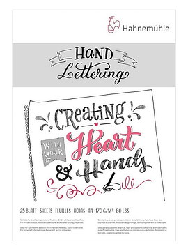 Block / Pad Hahnemühle Hand Lettering A4 170 grs 25 Hojas